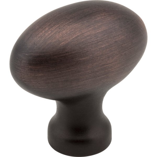 Jeffrey Alexander 1-9/16" Overall Length Brushed Oil Rubbed Bronze Football Lyon Cabinet Knob 3991DBAC - main